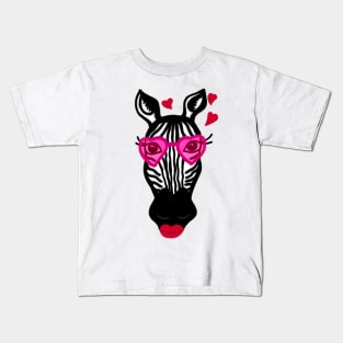 Zebra Love Kids T-Shirt